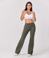 Ponte flared pant - Khaki